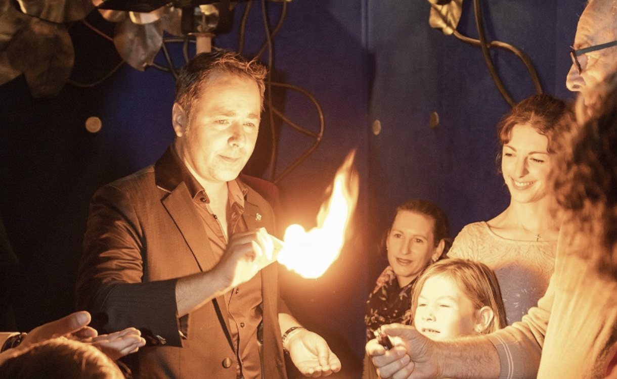 <p>Magie hautnah</p>
