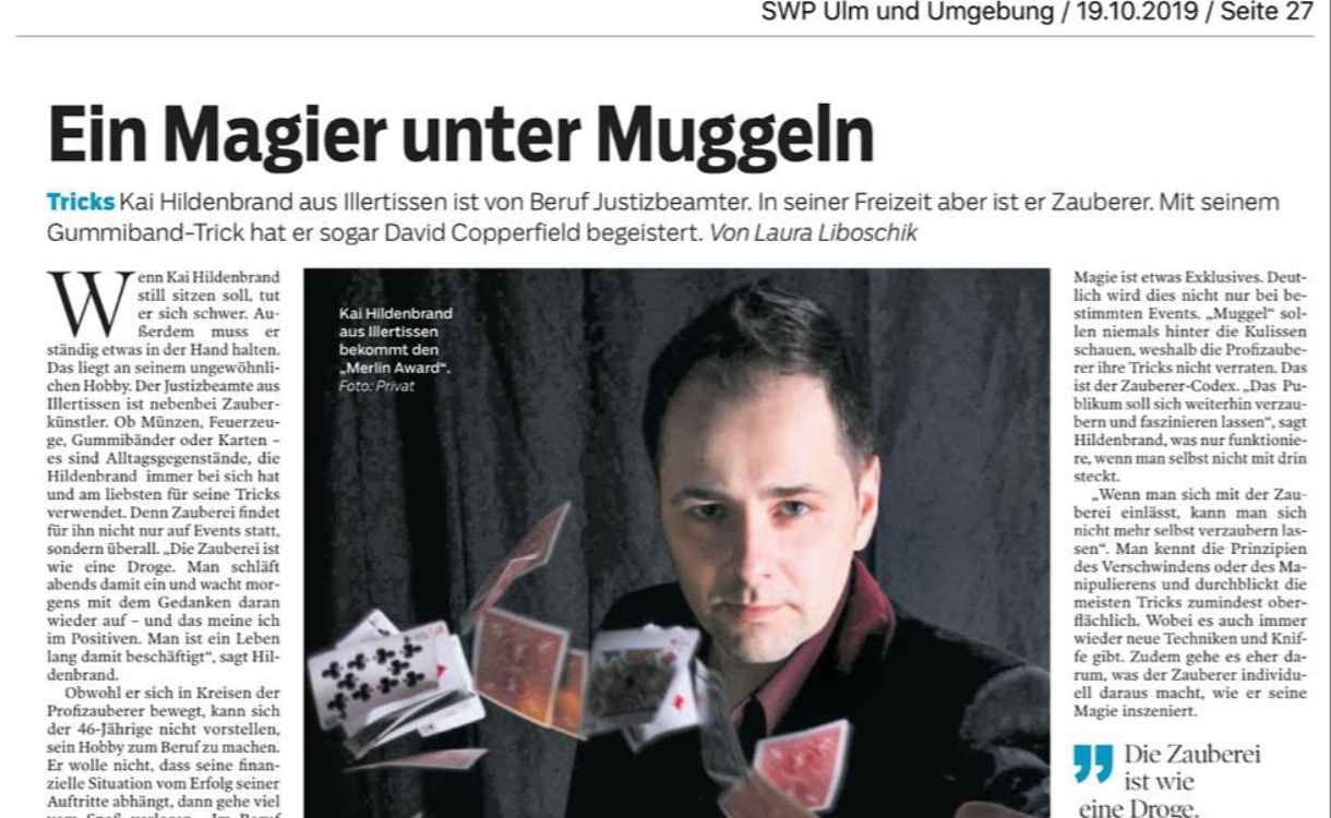 <p>Presseartikel Südwest Presse</p>
