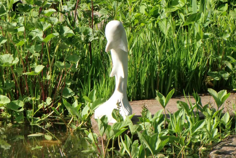 <p>Skulptur `Saibling im Grünen` Marmor<br />
12kg,<br />
Höhe 49cm</p>
